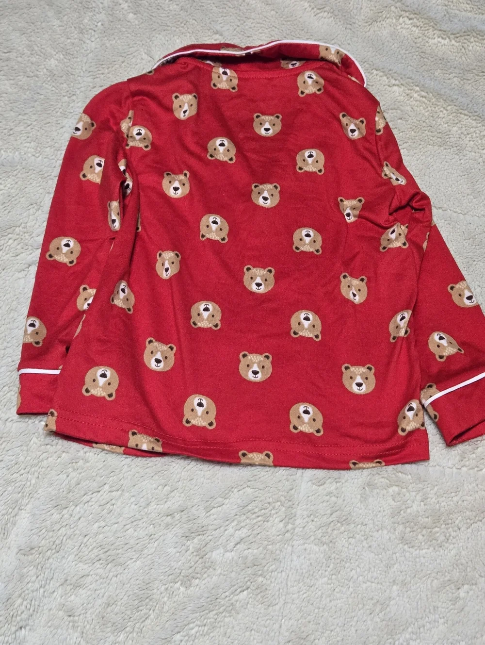 Set of 2 Matching Bear pajama set includes PJ Tops and PJ Bottoms toddler kid 3T